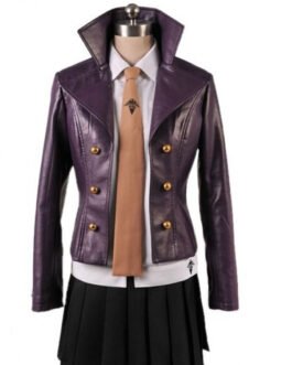 Kyoko Kirigiri Danganronpa Purple Leather Jacket