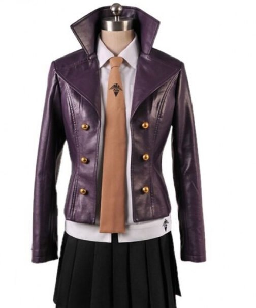 Kyoko Kirigiri Danganronpa Purple Leather Jacket