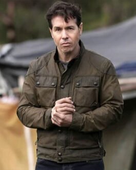 La Brea Jon Seda Green Cotton Jacket