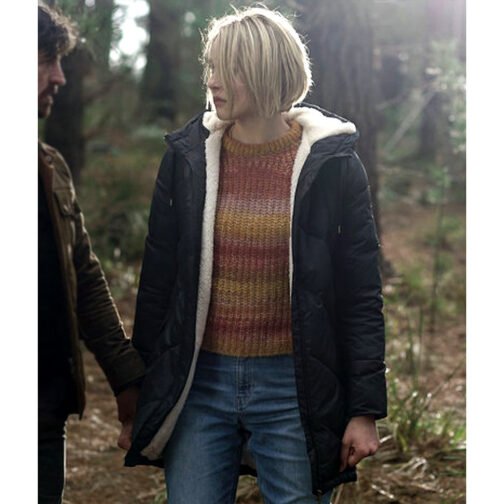 Zyra Gorecki La Brea Season 2 Puffer Blue Coat - Image 6