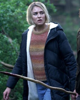 Zyra Gorecki La Brea Season 2 Puffer Blue Coat