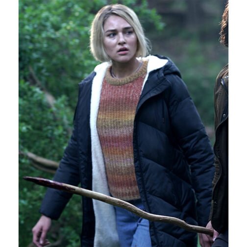 Zyra Gorecki La Brea Season 2 Puffer Blue Coat - Image 2
