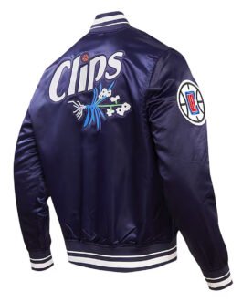 LA Clippers 2023/24 City Edition Navy Satin Jacket