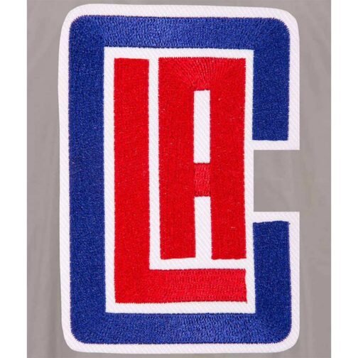 LA Clippers Bomber Lightweight Nylon Jacket - Image 3