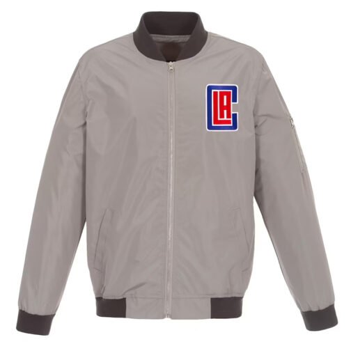 LA Clippers Bomber Lightweight Nylon Jacket - Image 2