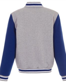 LA Clippers Gray and Royal Varsity Wool Jacket