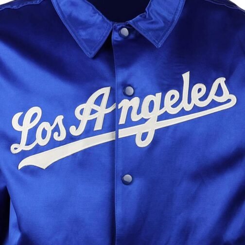 LA Dodgers 1962 Blue Satin Windbreaker - Image 5