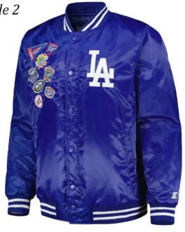LA Dodgers Patch Royal Jacket