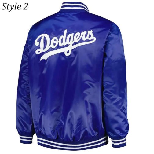 LA Dodgers Patch Royal Jacket - Image 4