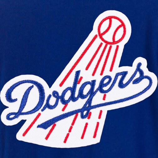 LA Dodgers Royal All Wool Varsity Jacket - Image 3
