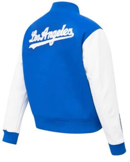 LA Dodgers Royal Varsity Wool/leather Jacket