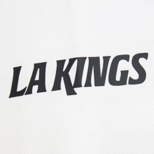 LA Kings Navy and White Fleece Varsity Jacket - Image 3