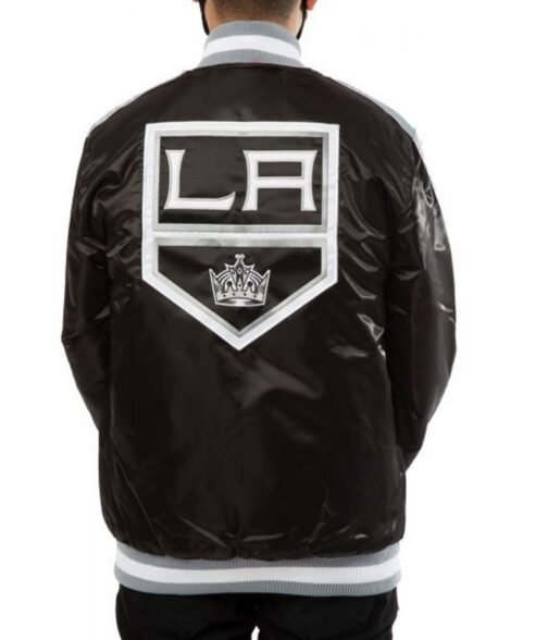 Los Angeles Kings Varsity Satin Jacket - Image 2