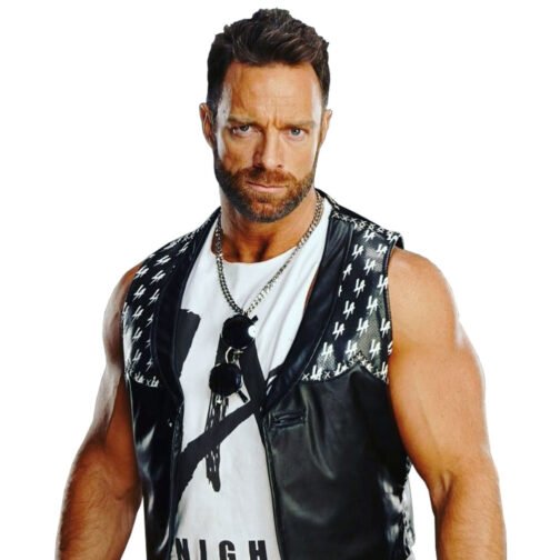 LA Knight Black Leather Vest - Image 4