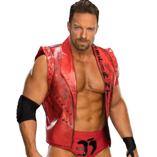 LA Knight Red Leather Vest - Image 4