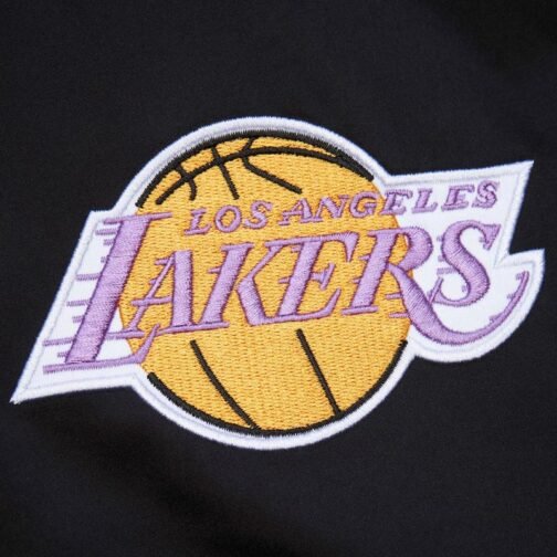 LA Lakers Black Out Satin Jacket - Image 4