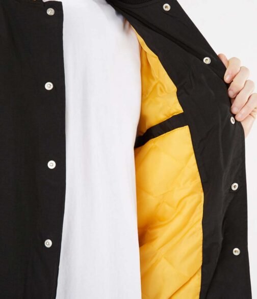 LA Lakers Black Patch Logo Jacket - Image 5