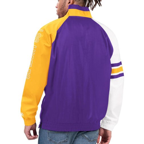 LA Lakers Elite Half Zip Pullover Jacket - Image 2