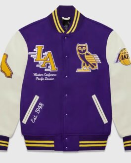 OVO Los Angeles Lakers Varsity Jacket
