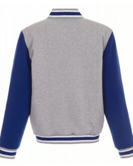 Varsity LA Rams Gray and Royal Blue Wool Jacket