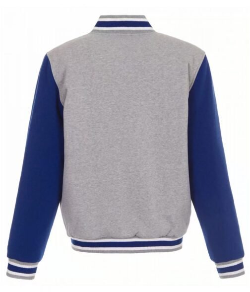 Varsity LA Rams Gray and Royal Blue Wool Jacket - Image 2