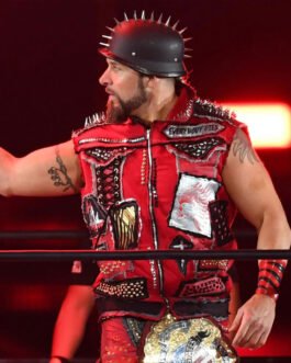 Lance Archer AEW Red Leather Vest