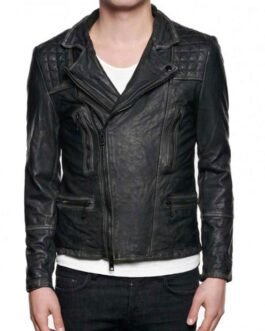 Agents of Shield Nick Blood Quilted Leather Jacket