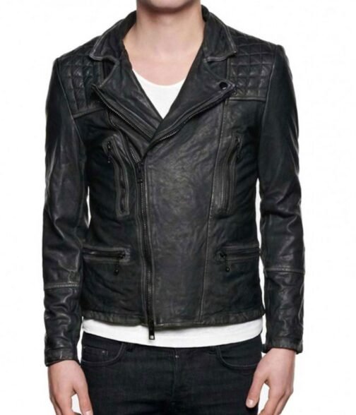 Agents of Shield Nick Blood Quilted Leather Jacket