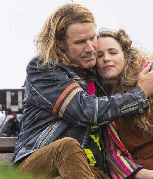 Will Ferrell Eurovision Cafe Racer Leather Jacket - Image 10