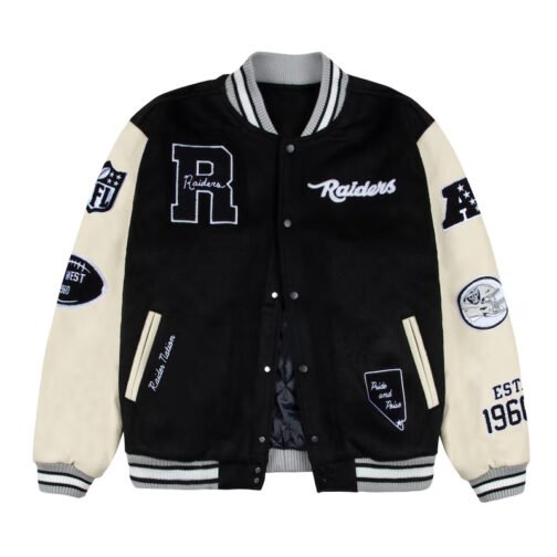 Las Vegas Raiders Nation Letterman Jacket