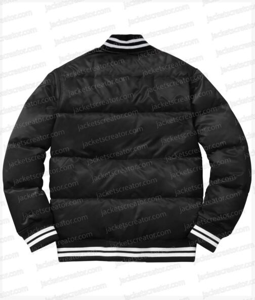Las Vegas Raiders Bubble Black Varsity Jacket - Image 2