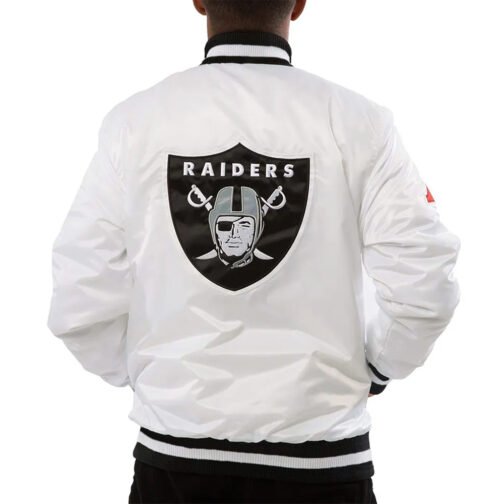 Mark Davis Las Vegas Raiders White Jacket - Image 3