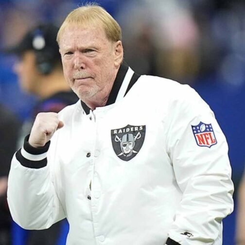 Mark Davis Las Vegas Raiders White Jacket - Image 12