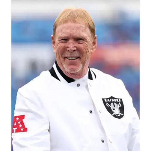 Mark Davis Las Vegas Raiders White Jacket - Image 10