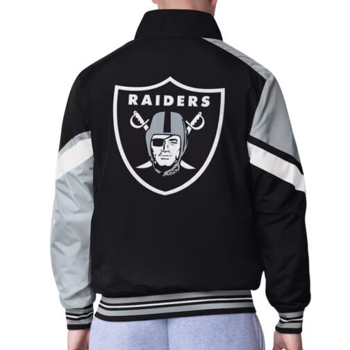 Las Vegas Raiders Strong Arm Black Full-Zip Jacket - Image 2