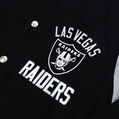 Las Vegas Raiders Tailback Black Varsity Jacket - Image 4