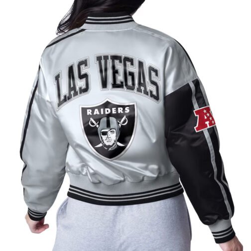 Las Vegas Raiders Zone Blitz Black/Silver Jacket - Image 2