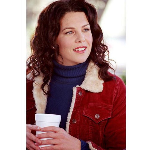 Lauren Graham Gilmore Girls Red Corduroy Jacket - Image 4