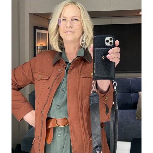 Jamie Lee Curtis Halloween Ends Brown Jacket
