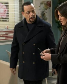Law & Order Special Victims Unit Ice-T Black Peacoat