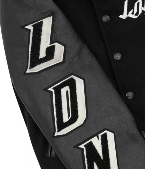 Billionaire Boys Club LDN Letterman Black Jacket - Image 6