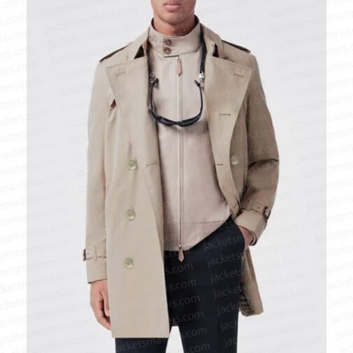 Alain Delon Le Samourai Double Breasted Coat - Image 4