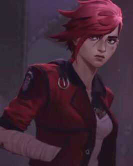 Red Arcane VI Leather Jacket