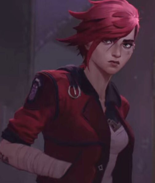 Red Arcane VI Leather Jacket