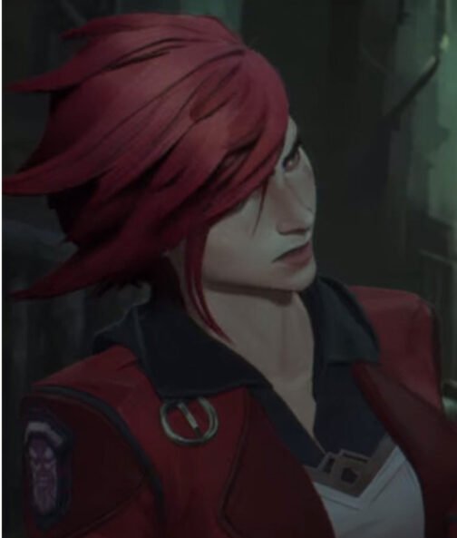 Red Arcane VI Leather Jacket - Image 3