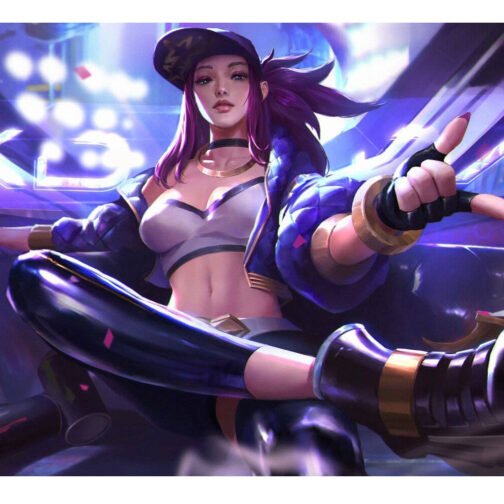 League of Legends Akali Purple Cropped Jacket - Image 2
