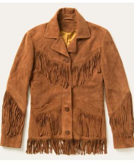 Women’s Suede Leather Fringe Jacket