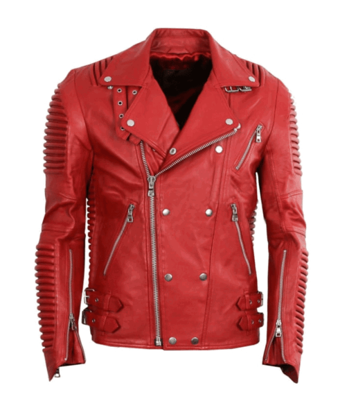 Men’s Godspeed Motorcycle Padded Leather Jacket - Image 2