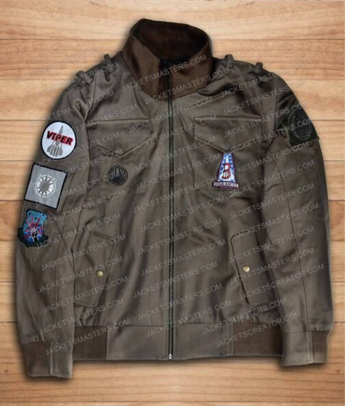 Jamie Bamber Battlestar Galactica Grey Jacket - Image 8