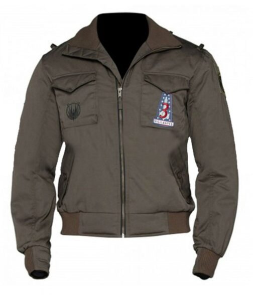 Jamie Bamber Battlestar Galactica Grey Jacket